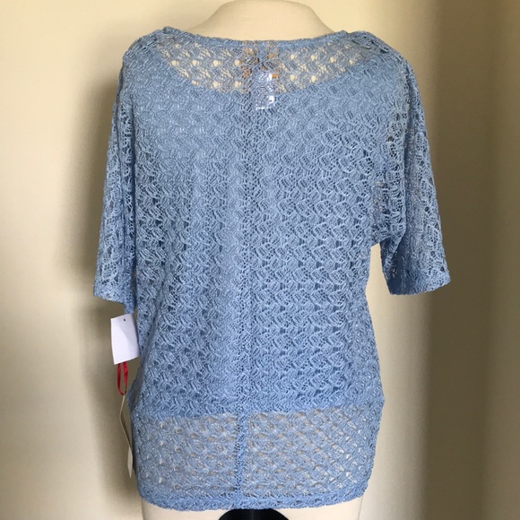 Ruby Rd. Petite blue top - Picture 4 of 8